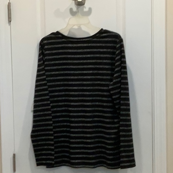 Laura Scott Petite Striped Top, size Large, NWT - Picture 3 of 4